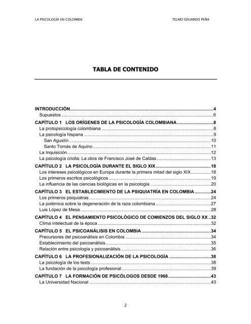 la psicología en colombia: historia de una disciplina y ... - ASCOFAPSI