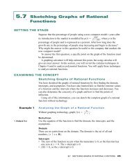 5.7 Sketching Graphs of Rational Functions