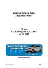 Einbauanleitung (EBA) „Hupe tauschen“ - Sportage Driver