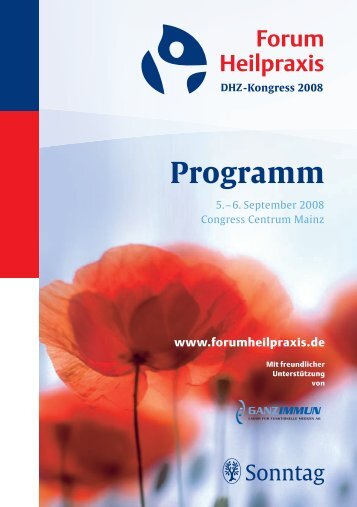 Forum Heilpraxis Programm - MVS Medizinverlage Stuttgart