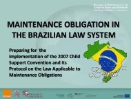 Maintenance Obligation in the Brazilian Law System: Preparing for ...