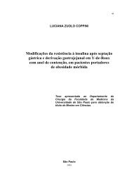 Modificações da resistência à insulina após septação ... - Nutritotal