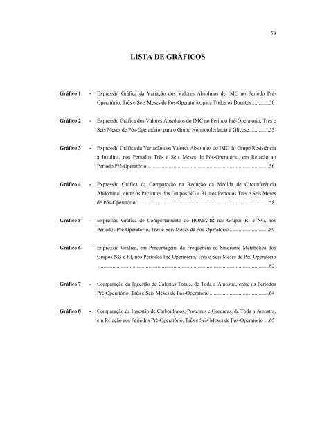 Modificações da resistência à insulina após septação ... - Nutritotal