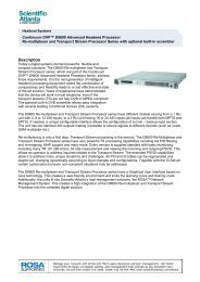 Continuum DVP D9600 Advanced Headend Processor ... - Tulsat