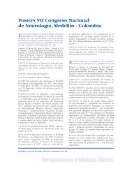 ResÃºmenes trabajos libres - AsociaciÃ³n Colombiana de NeurologÃ­a