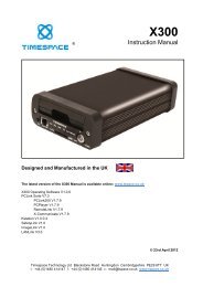 Download X300 Manual - Timespace Technology Ltd.