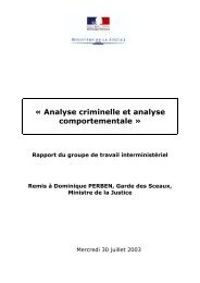 Analyse criminelle et analyse comportementale Â» Rapport du ...
