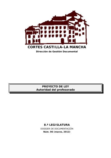 Dossier nÃºm. 006. Proyecto de Ley de Autoridad del Profesorado