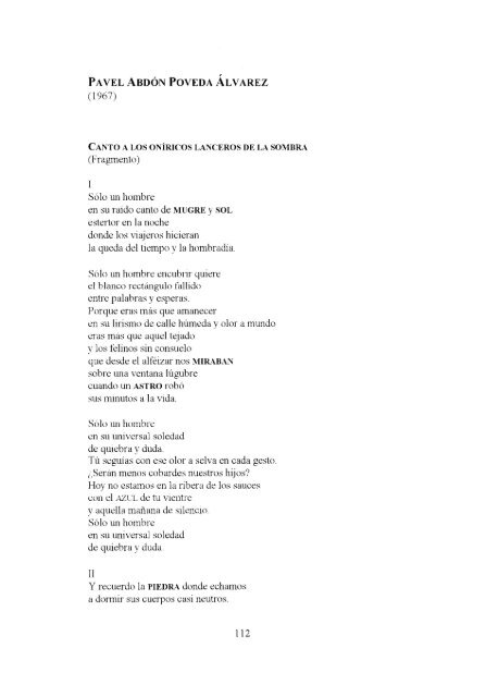 antologÃ­a de la poesÃ­a cÃ³smica cubana - Frente de AfirmaciÃ³n ...