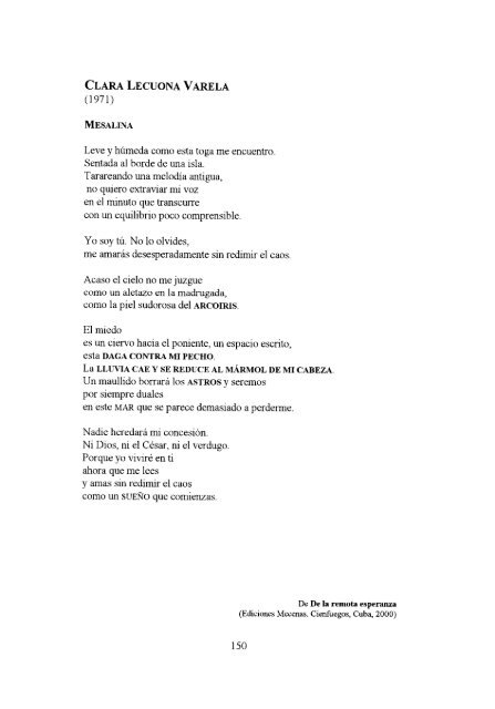 antologÃ­a de la poesÃ­a cÃ³smica cubana - Frente de AfirmaciÃ³n ...