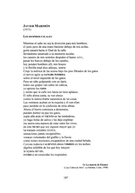 antologÃ­a de la poesÃ­a cÃ³smica cubana - Frente de AfirmaciÃ³n ...