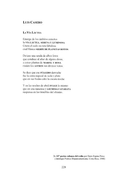 antologÃ­a de la poesÃ­a cÃ³smica cubana - Frente de AfirmaciÃ³n ...