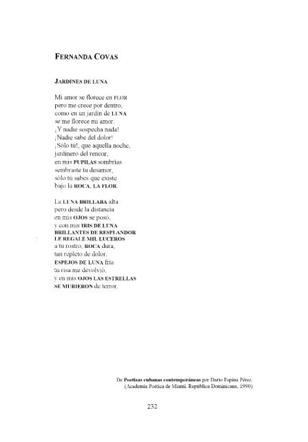 antologÃ­a de la poesÃ­a cÃ³smica cubana - Frente de AfirmaciÃ³n ...