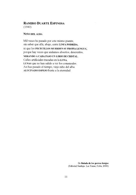 antologÃ­a de la poesÃ­a cÃ³smica cubana - Frente de AfirmaciÃ³n ...