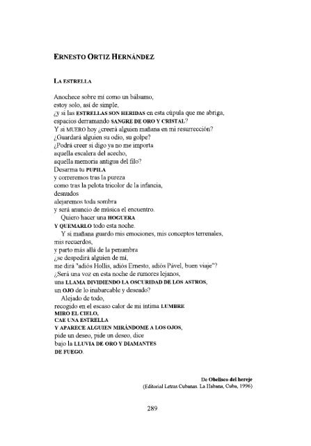 antologÃ­a de la poesÃ­a cÃ³smica cubana - Frente de AfirmaciÃ³n ...