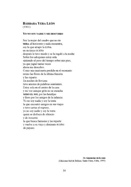 antologÃ­a de la poesÃ­a cÃ³smica cubana - Frente de AfirmaciÃ³n ...