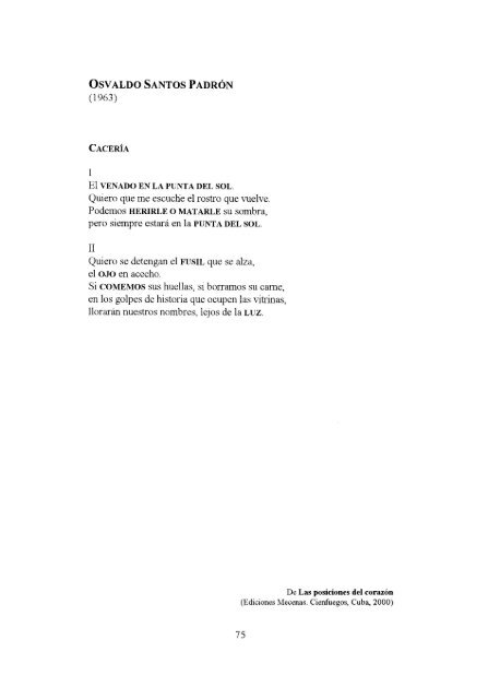 antologÃ­a de la poesÃ­a cÃ³smica cubana - Frente de AfirmaciÃ³n ...