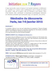 Flyer3 rayons PARIS A5 - Institut Alcor