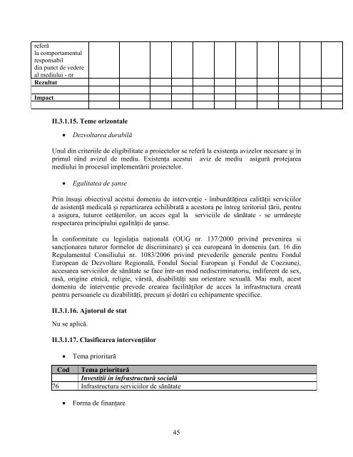 document de lucru - Agentia pentru Dezvoltare Regionala Nord-Est