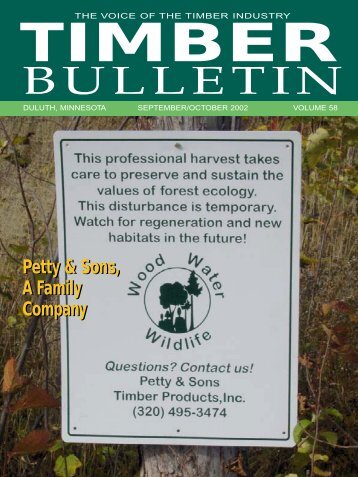 Timber Bulletin Sep/Oct - Minnesota Forest Industries