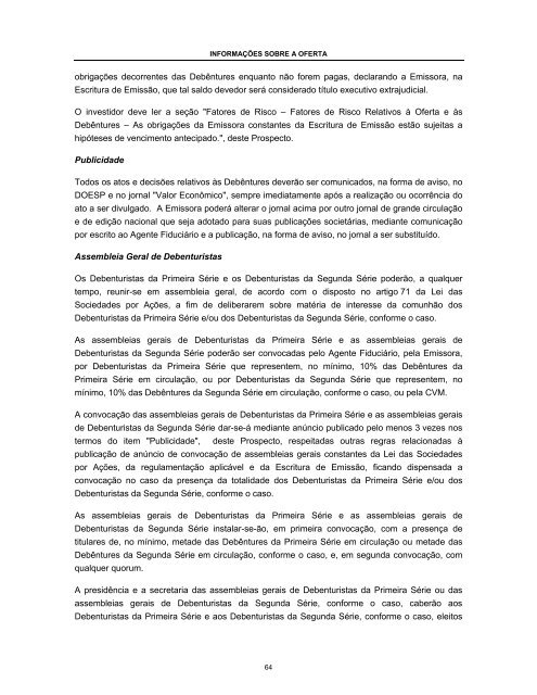 BNDESPAR Prospecto Definitivo da 2Âª EmissÃ£o ... - Banco Votorantim