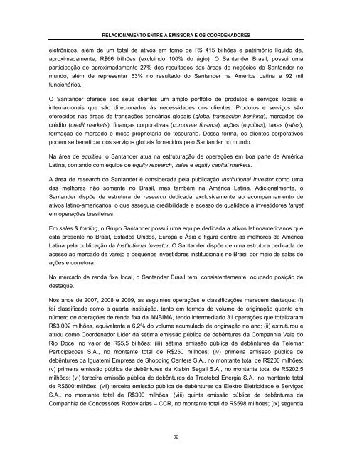 BNDESPAR Prospecto Definitivo da 2Âª EmissÃ£o ... - Banco Votorantim