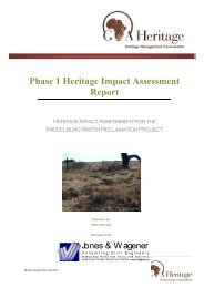 Phase 1 Heritage Impact Assessment Report - SAHRA