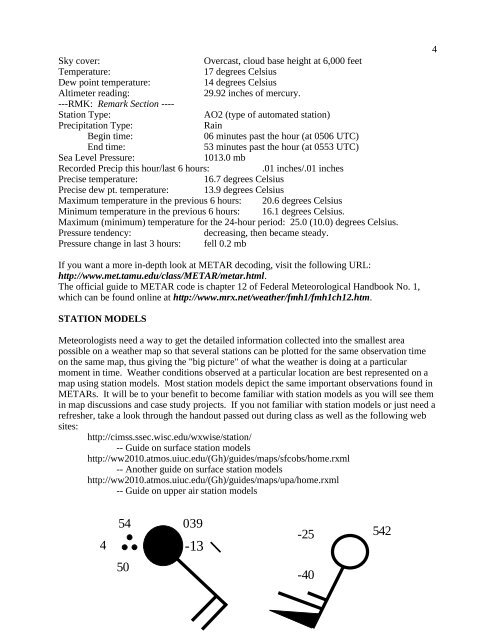 AOS 452 Lab 1: UNIX and the WEATHER program - Marrella