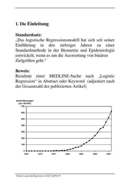 Logistische Regression in SAS