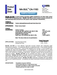 NA-SUL CA-1183 - King Industries, Inc.