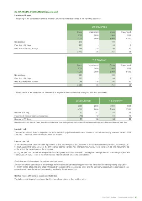 2009 Annual Report - Cerebral Palsy Alliance