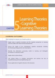 Learning Theories - Cognitive Learning Theories CHAPTER