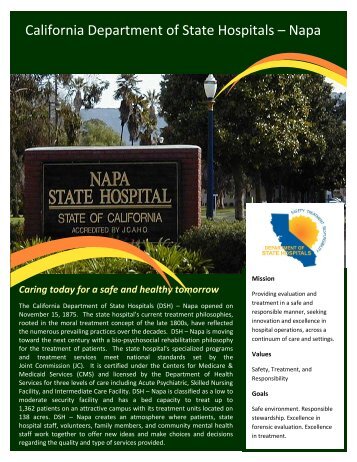 Napa Flyer - Dept of State Hospitals