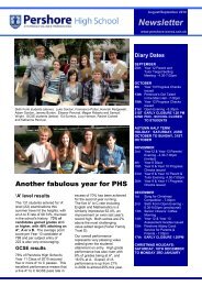 Newsletter - Pershore High School