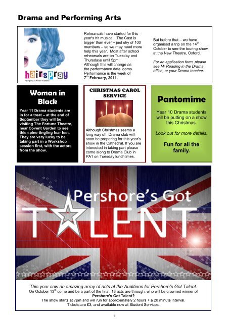 Newsletter - Pershore High School