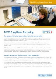 DIVOS 3 log Radar Recording - Frequentis