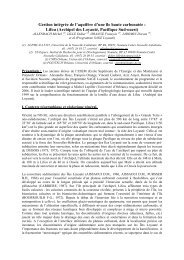 Gestion intégrée de l'aquifère d'une île haute carbonatée ... - IWRA