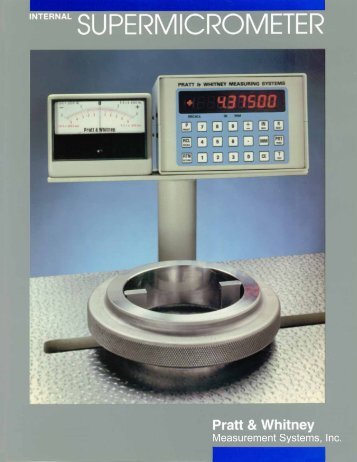 Internal Supermicrometer - Pratt & Whitney