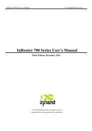 InRouter 700 Series User's Manual - ICP DAS USA