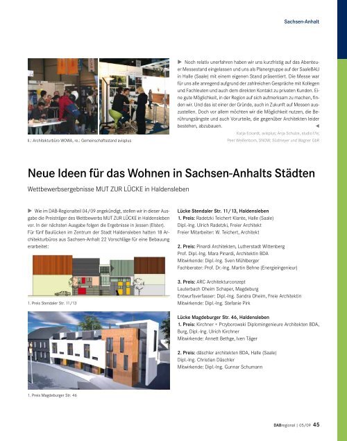 Ausbau des Bauherrenservice - Architektenkammer Sachsen-Anhalt