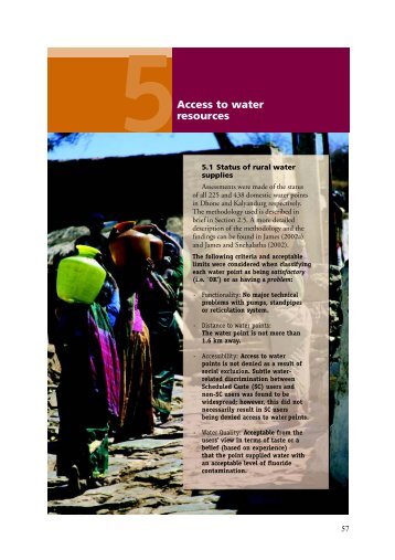 5. Access to water resources - Natural Resources Institute