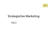 Strategisches Marketing Teil 2 - Skript