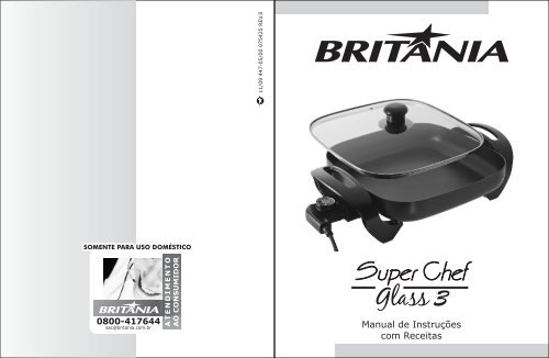 447 05 00 Rev0 Folheto de Instruções Super Chef Glass 3