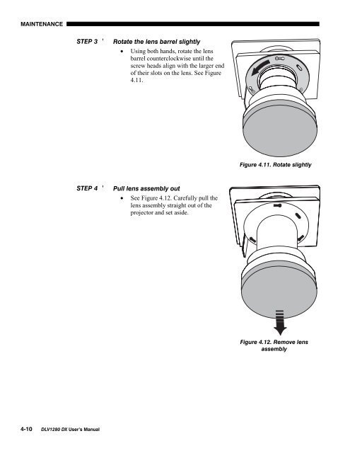 DLV1280-DX User Manual - Christie Digital Systems