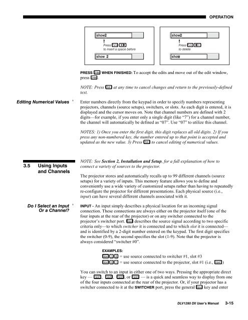 DLV1280-DX User Manual - Christie Digital Systems