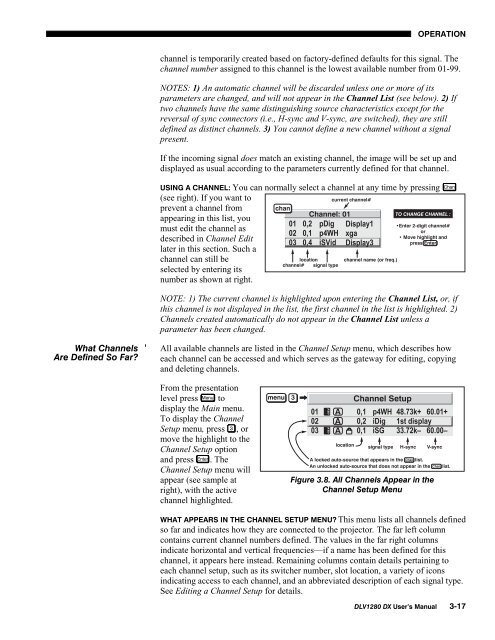 DLV1280-DX User Manual - Christie Digital Systems
