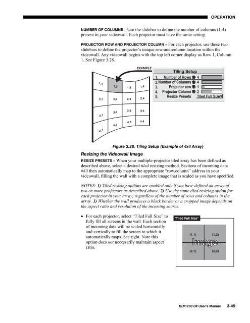 DLV1280-DX User Manual - Christie Digital Systems