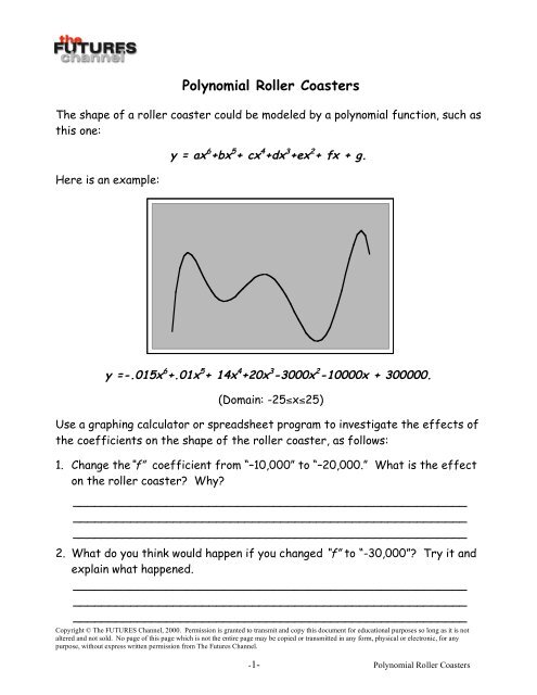 How To Design A Roller Coaster Using Polynomials