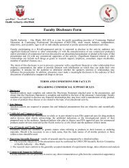 HAAD Faculty Disclosure Form