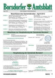 Borsdorfer Amtsblatt - T-Online